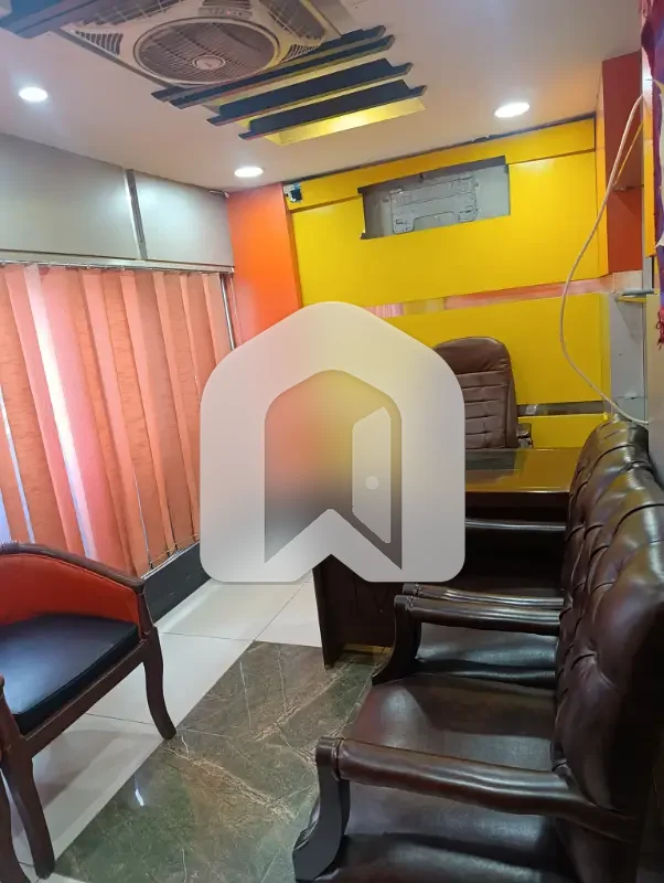 Blue Area Mezzanine Floor Furnish Office For Rent